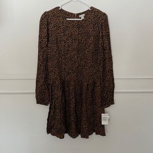 Hinge leopard print dress, size XS